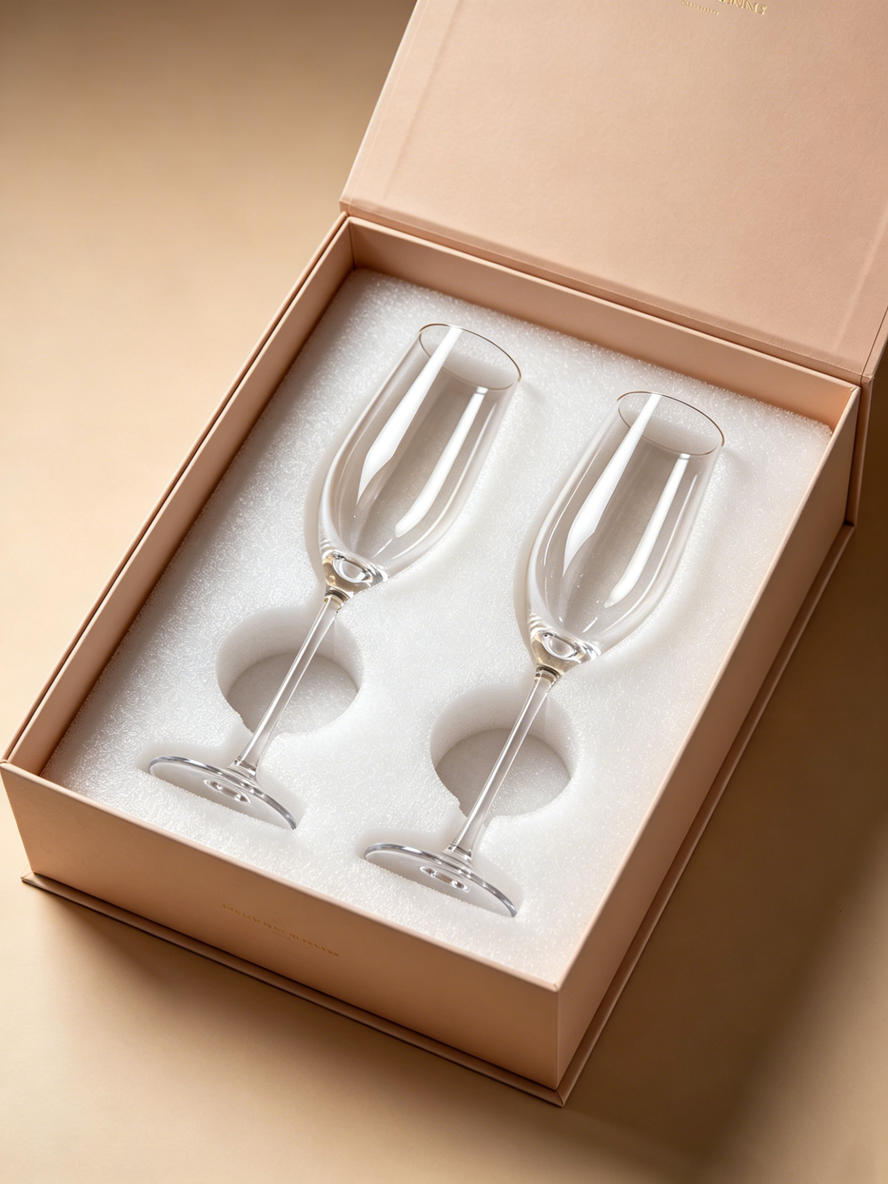 Custom Champagne Flute Gift Box
