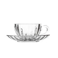 170ml Glass Cup and Saucer Set