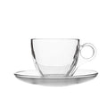 190ml Glass Cup and Saucer Set