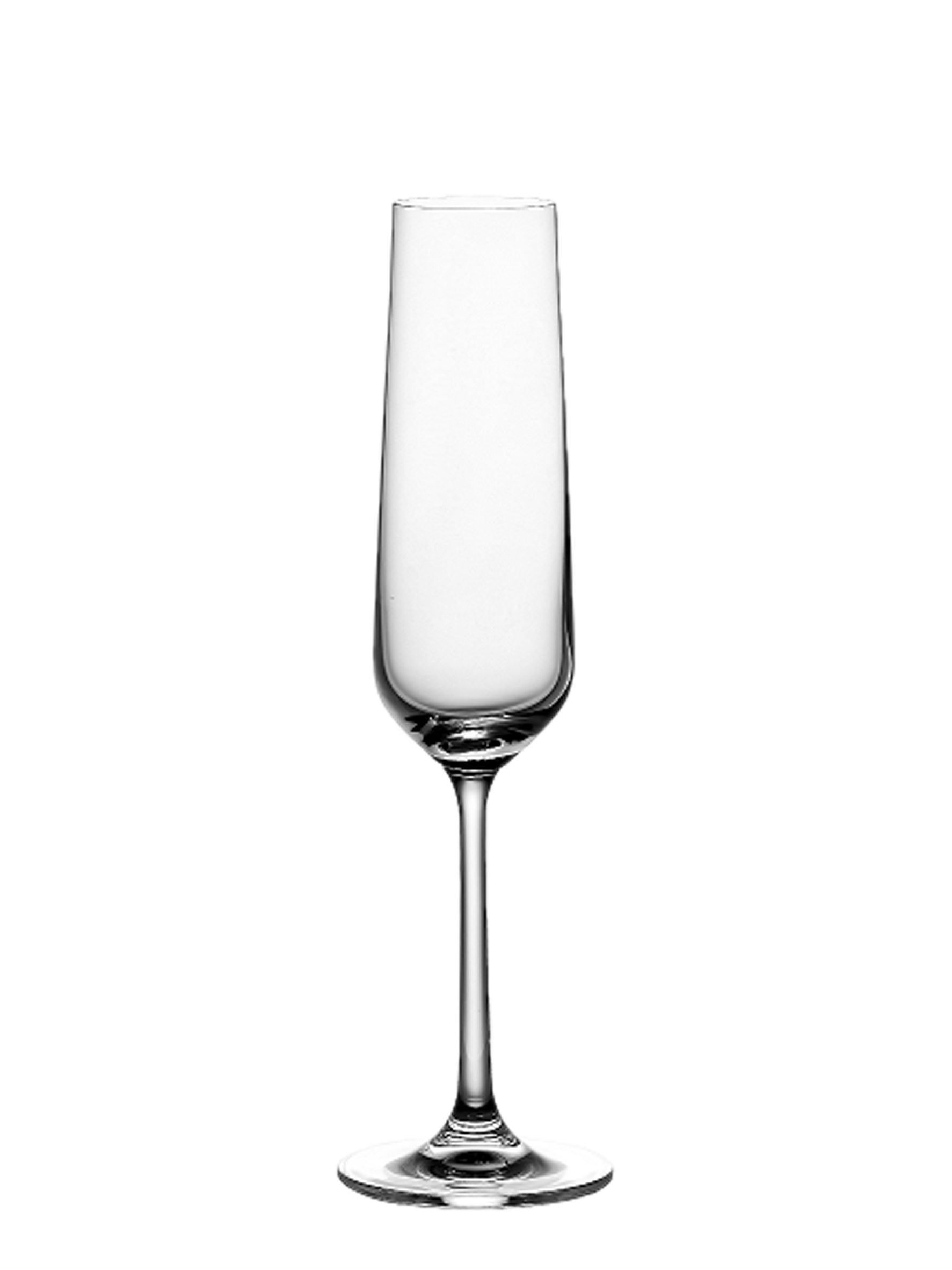 Lead-free crystal  champagne flutes