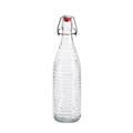 Glass Bottle with Secure Metal Clasp